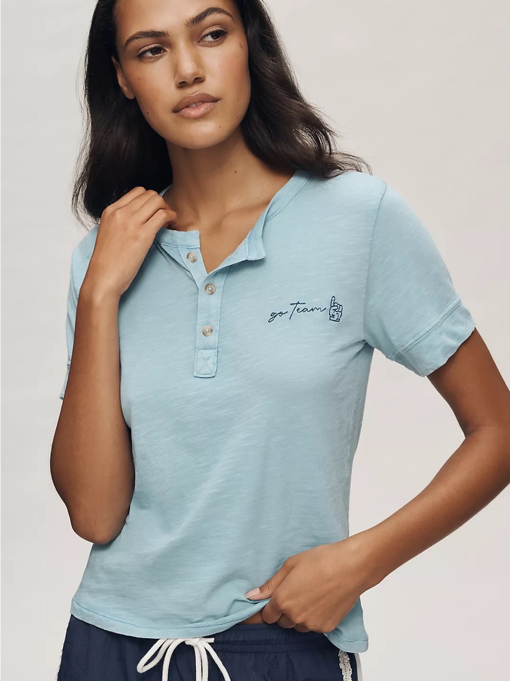 Nwot Pilcro icon henley tee